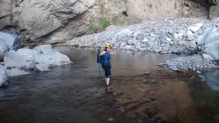 Crossing the Chonta River